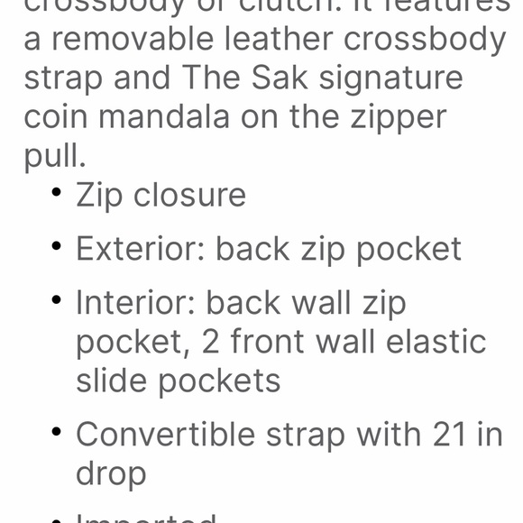 🤩✌️The Sak Filmore 3 in 1 crossbody bag with fringe✌️🤩 - Picture 4 of 10